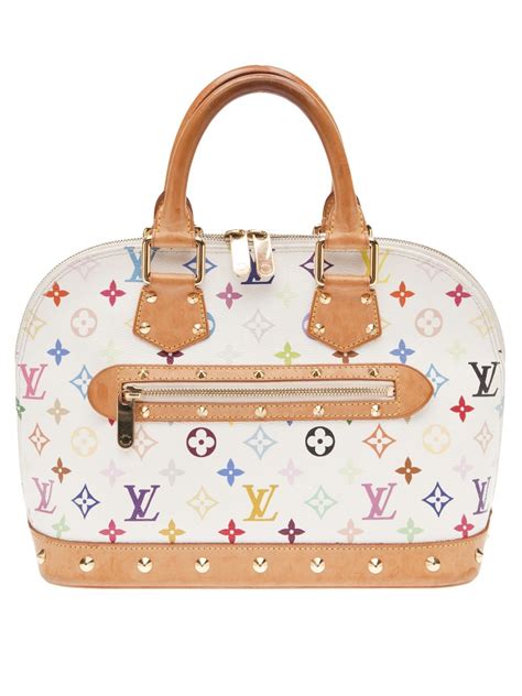 louis vuitton white monogram bag.